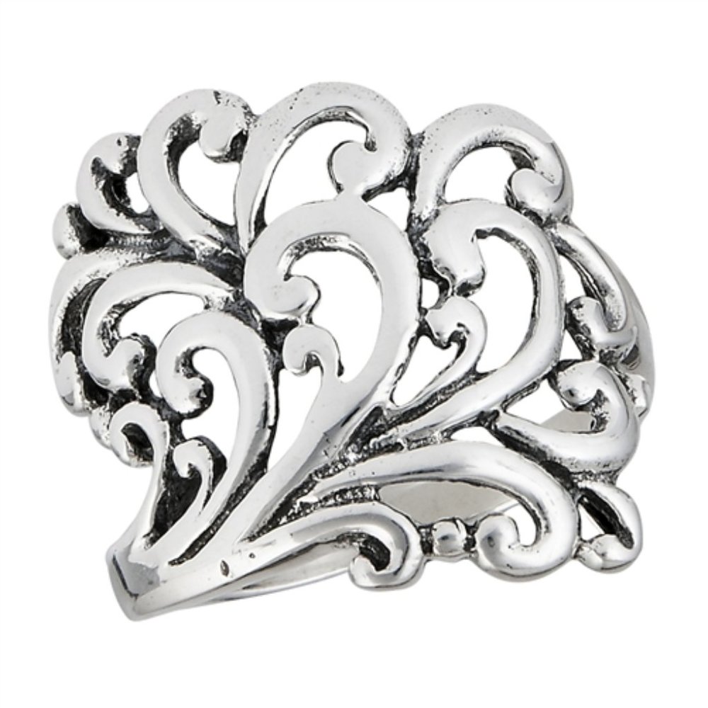 " Swirl Burst" Ring